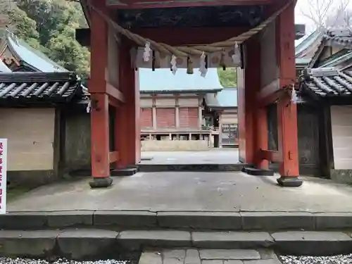 柞原八幡宮の山門・神門