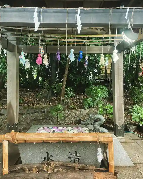 東海市熊野神社の手水舎