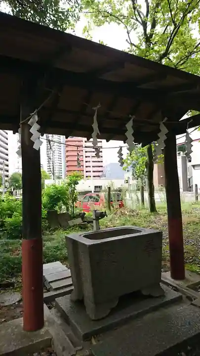 蠣崎神社の手水舎