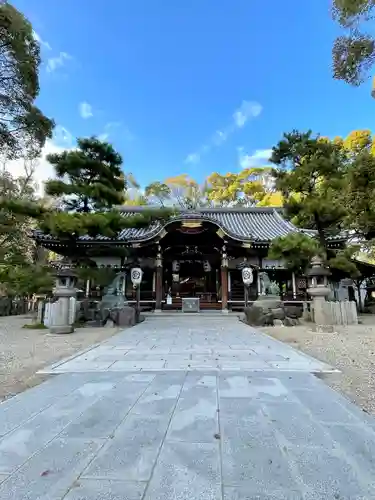 杭全神社の本殿・本堂