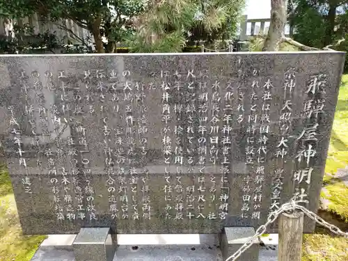 飛騨屋神明社の歴史