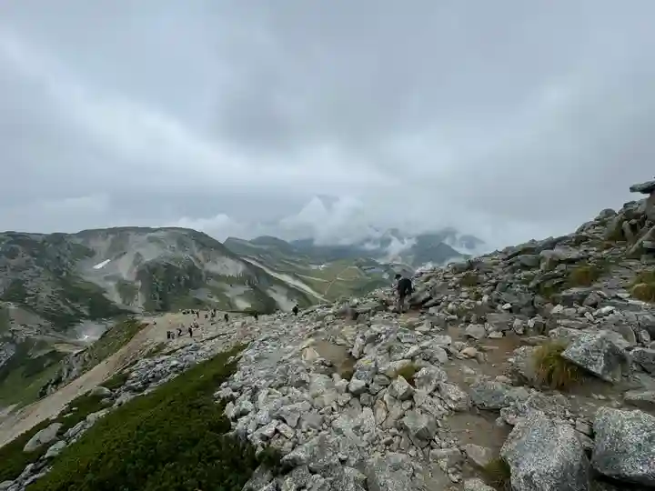 雄山神社峰本社の景色