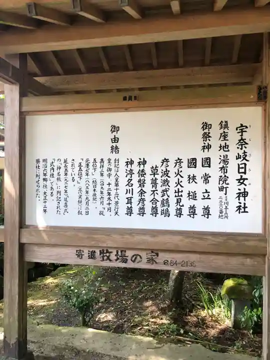 宇奈岐日女神社の手水舎