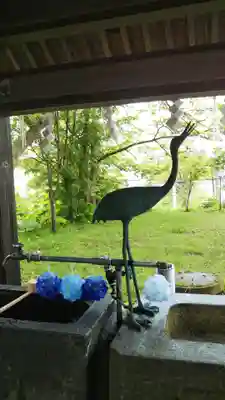 釧路一之宮 厳島神社の手水舎