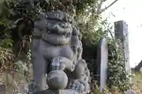 阿久津「田村神社」(郡山市阿久津町)旧社名:伊豆箱根三嶋三社の狛犬