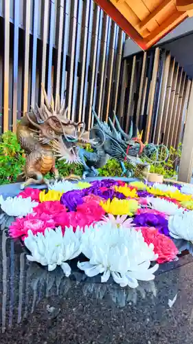 駒込妙義神社の手水舎