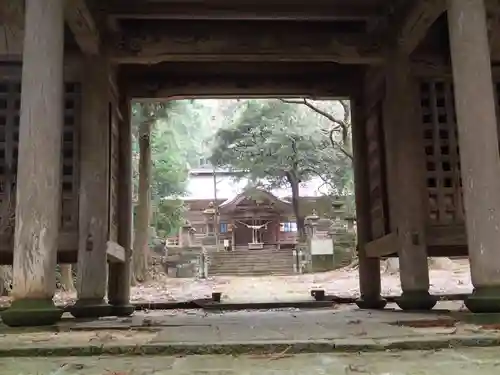 桙衝神社の山門・神門