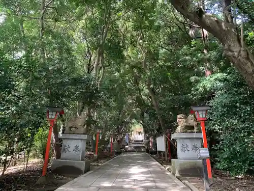 越木岩神社の周辺
