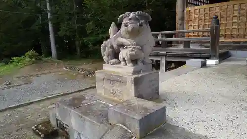 相馬妙見宮　大上川神社の狛犬