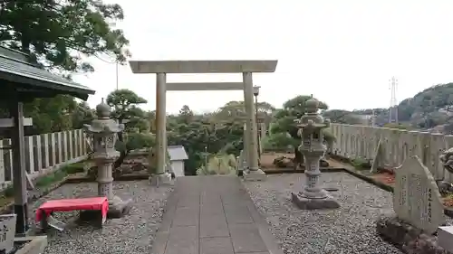 熊沢権現神社の景色