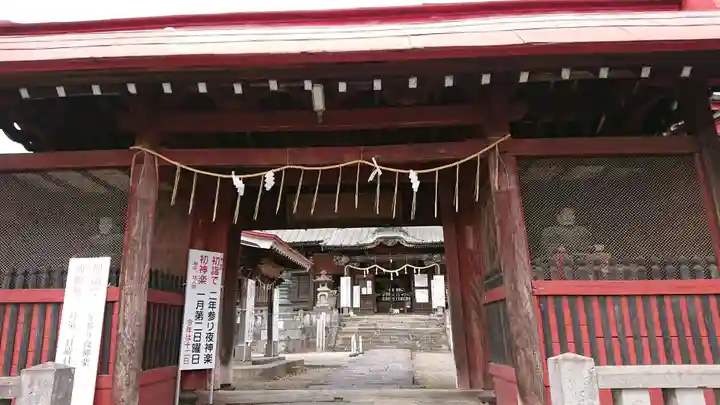 上野国一社八幡八幡宮の山門・神門