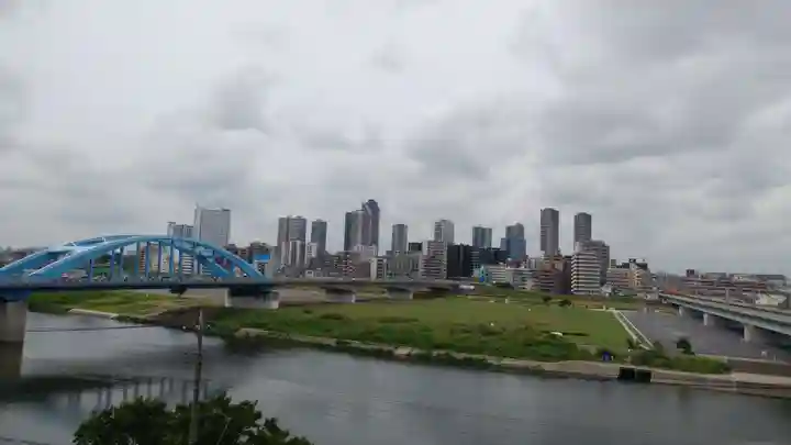 多摩川浅間神社の景色