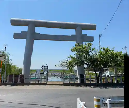 息栖神社の鳥居