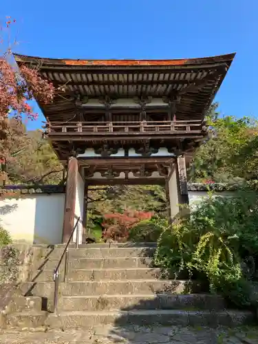 長岳寺の山門