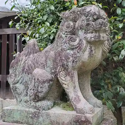 關蝉丸神社下社の狛犬