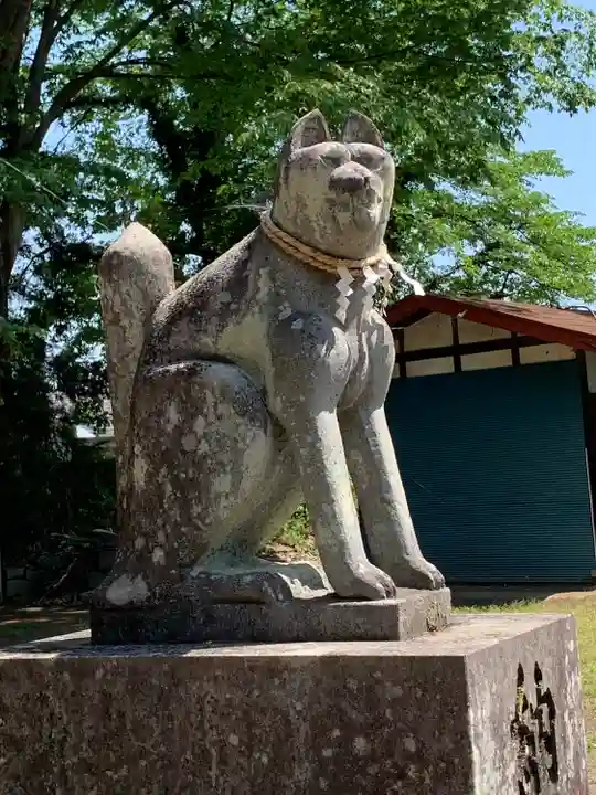 簗瀬 稲荷神社の狛犬