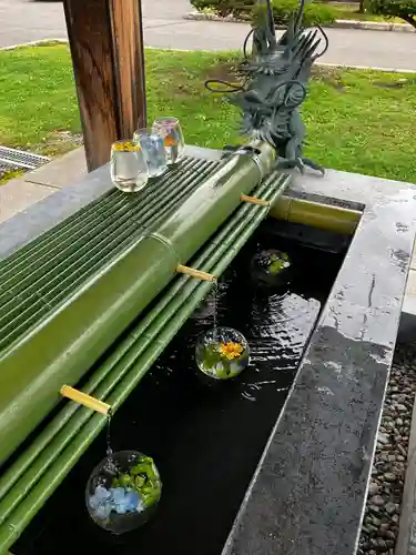 美瑛神社の手水