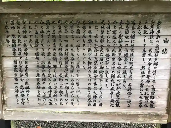 安房神社の歴史