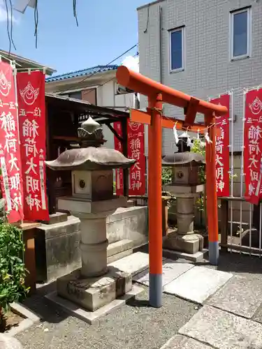 穏田神社の鳥居