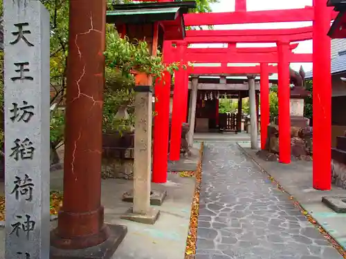 天王坊稲荷神社の鳥居