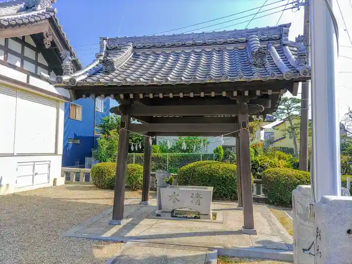 神明社(住崎神明社)の手水舎