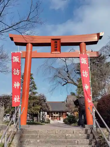 諏訪神社の鳥居