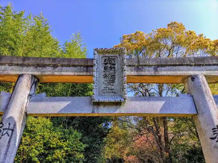 定納稲荷社の鳥居