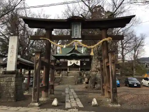 妻科神社の鳥居