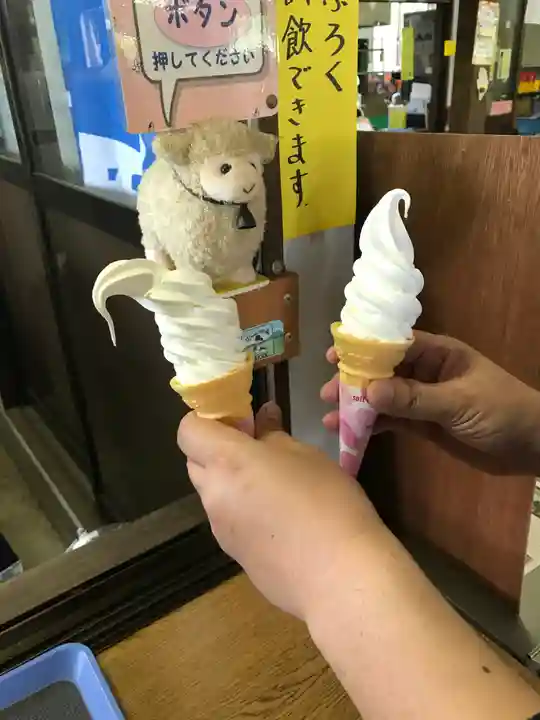 神場山神社の食事