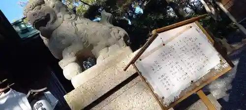 矢倉神社の狛犬