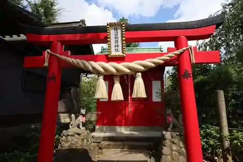 蓮沼氷川神社の鳥居