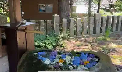 飯笠山神社の手水舎