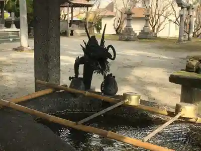 下庄八幡神社の手水舎