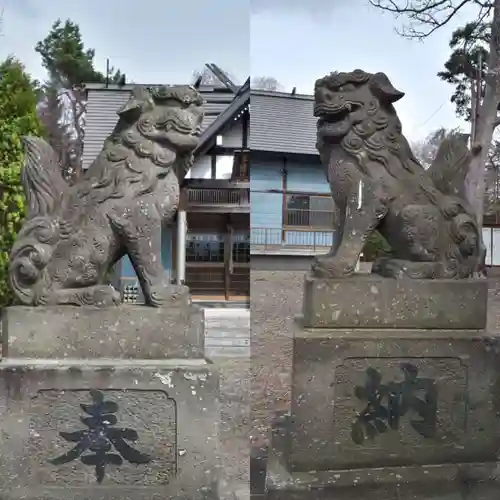 安平八幡神社の狛犬