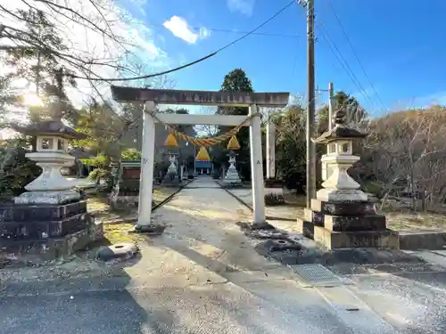 長深御厨神明社の鳥居