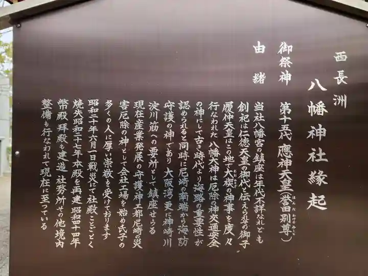 西長洲八幡神社の歴史