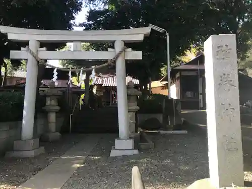 弦巻神社の鳥居