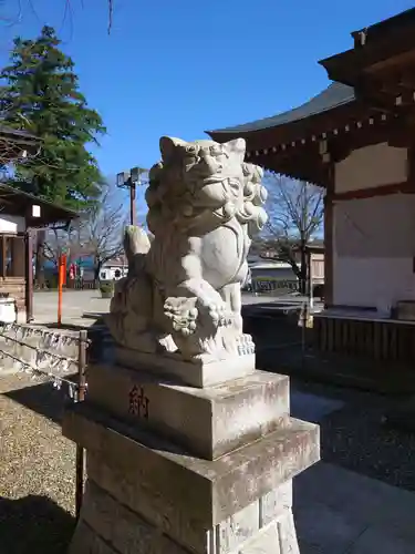 結城諏訪神社の狛犬