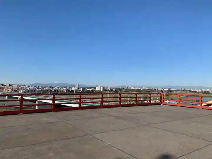 多摩川浅間神社の景色