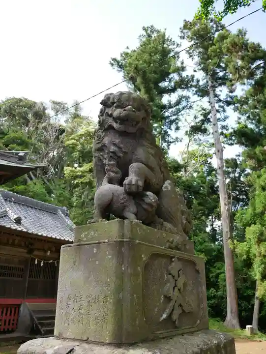 下立松原神社の狛犬
