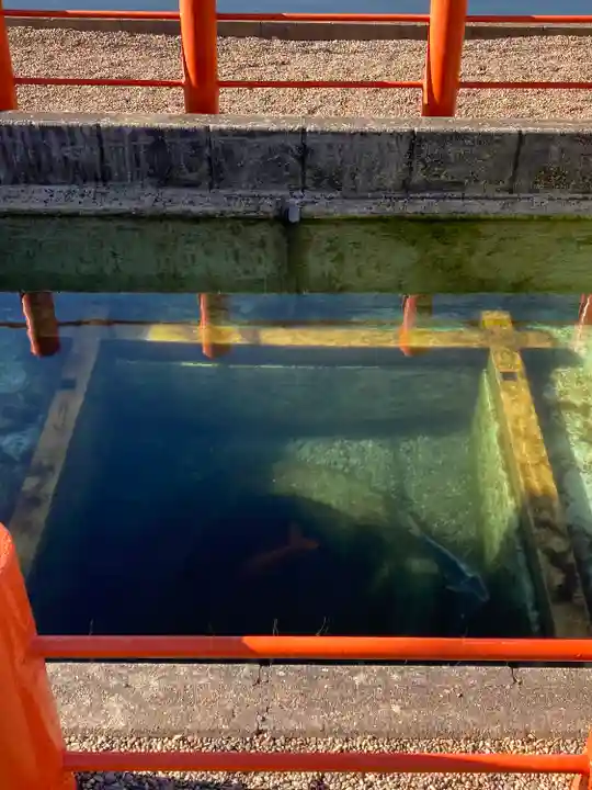 息栖神社の庭園