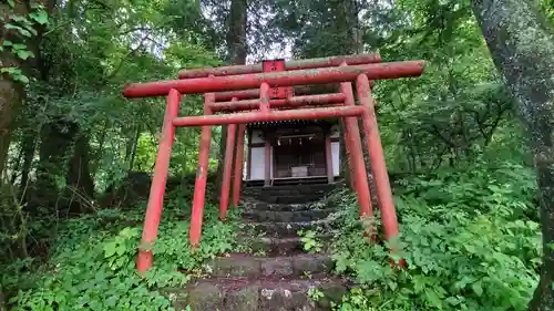 稲荷社（忍野八海　出口池）の鳥居