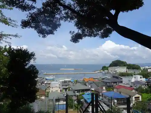 走水神社の景色