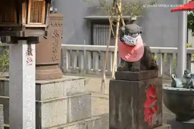 元郷氷川神社の狛犬
