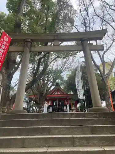 笠䅣稲荷神社の鳥居