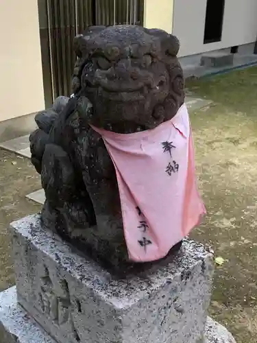河北大神社の狛犬
