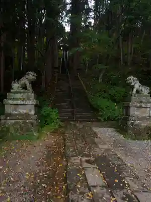 戸隠神社宝光社の狛犬