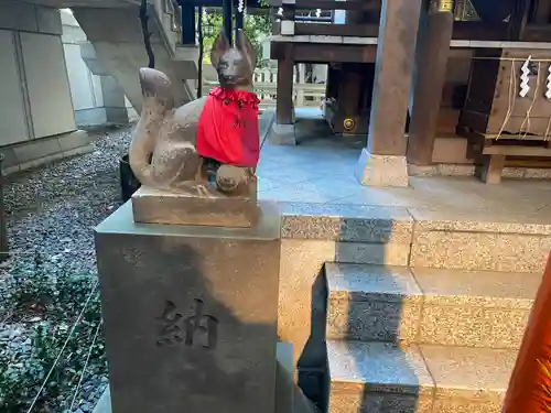 築土神社の狛犬