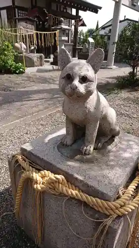 阿豆佐味天神社 立川水天宮の狛犬