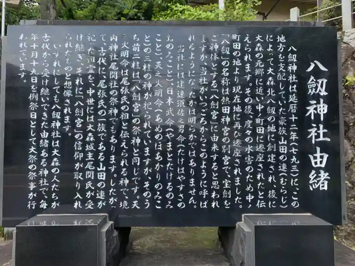 八劔神社(大森)の歴史